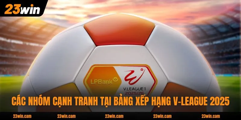 Các nhóm cạnh tranh tại bảng xếp hạng V-League 2025