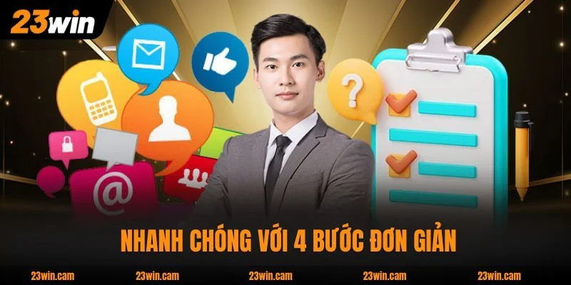 Đăng Nhập 23WIN - Hướng Dẫn Chi Tiết Quy Trình An Toàn 4 Bước 1 Đăng nhập 23WIN nhanh với 4 bước đơn giản